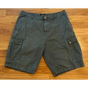 Calvin Klein Men's Grey Cargo Shorts - Size 36